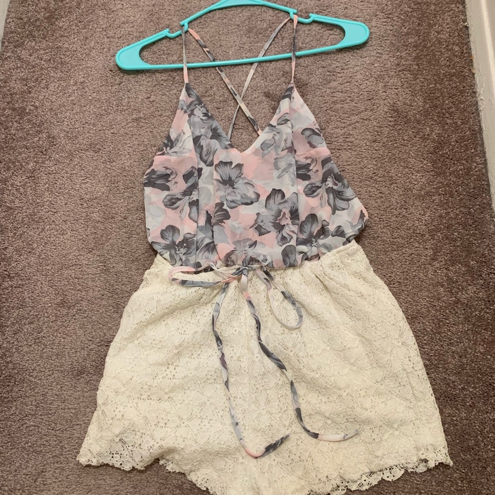 Floral Lace Romper